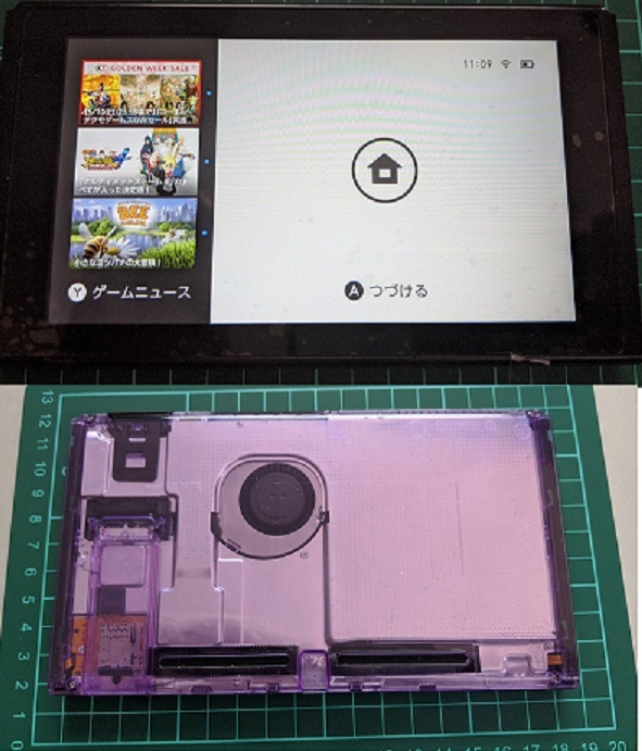 ☆Nintendo Switch☆ カスタム品 クリアパープル 動作確認済 人気 