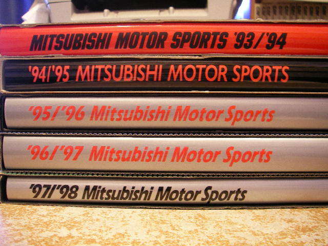 三菱 モータースポーツ年鑑 ５冊まとめて 1993 1998 ラリーアート の落札情報詳細 ヤフオク落札価格情報 オークフリー スマートフォン版