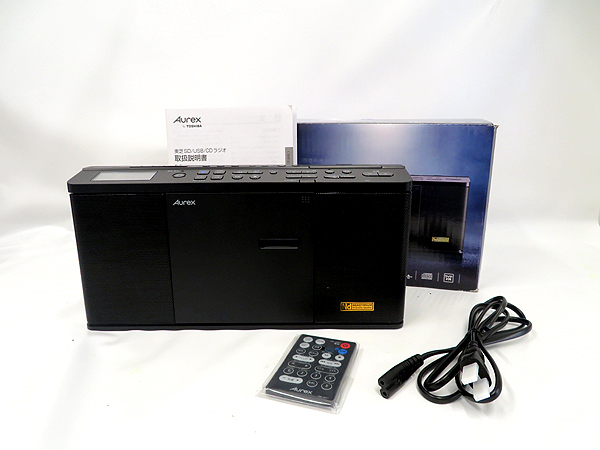 東芝 TY-ANX1(K) ハイスペック CD ラジオ Bluetooth 送受信機能 コンパクト スリム ネオジウムスピーカー スリープ