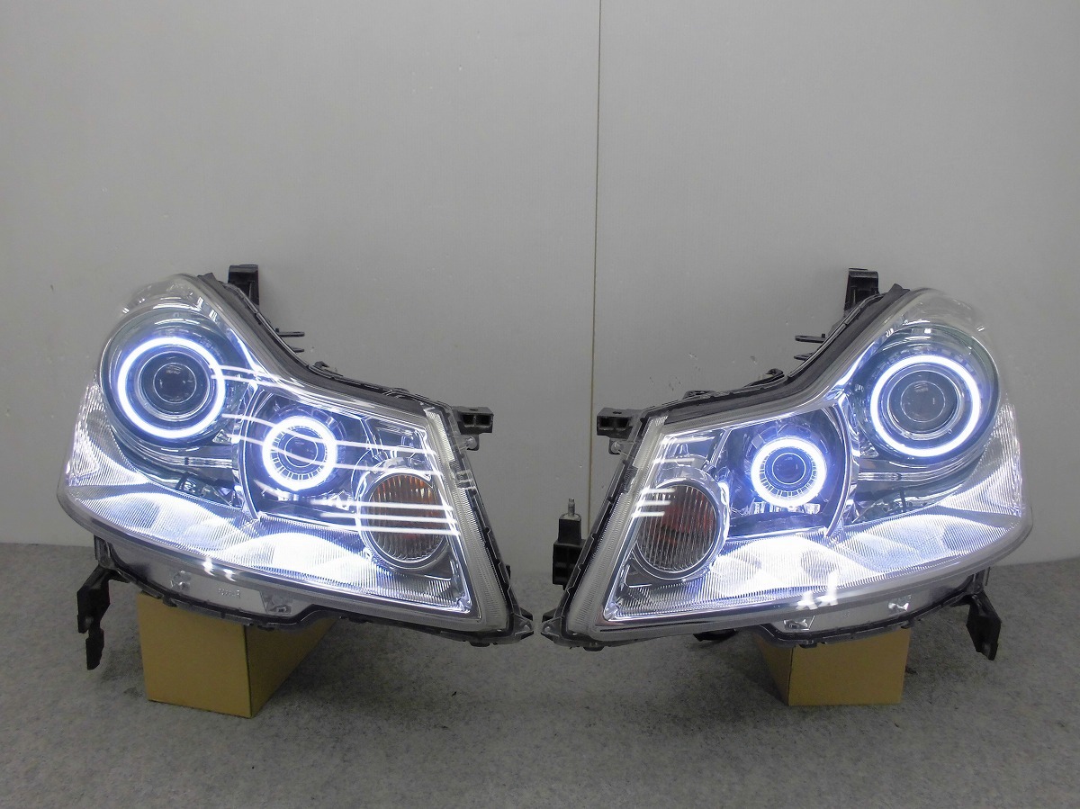 日産純正加工品 Y50フーガXV バイキセノン 最強COBイカリング