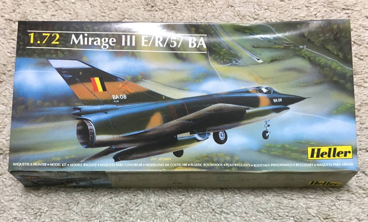未組立品 Heller エレール 1/72 MirageⅢ ミラージュ3 E/R/5/BA