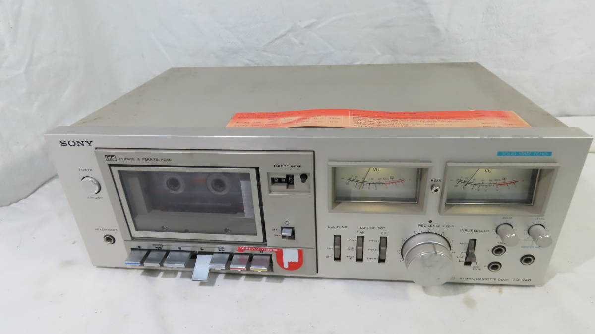 ステレオカセットデッキ中古品 ※ SONY TC-K40 ※の落札情報詳細 - Yahoo
