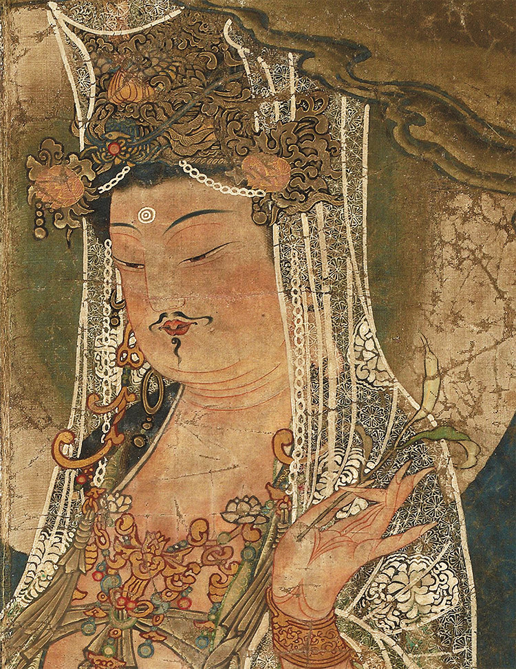 新品】『 竹藍大士 』仏像 仏画 宗教画 仏教絵画 仏教美術 骨董品 古