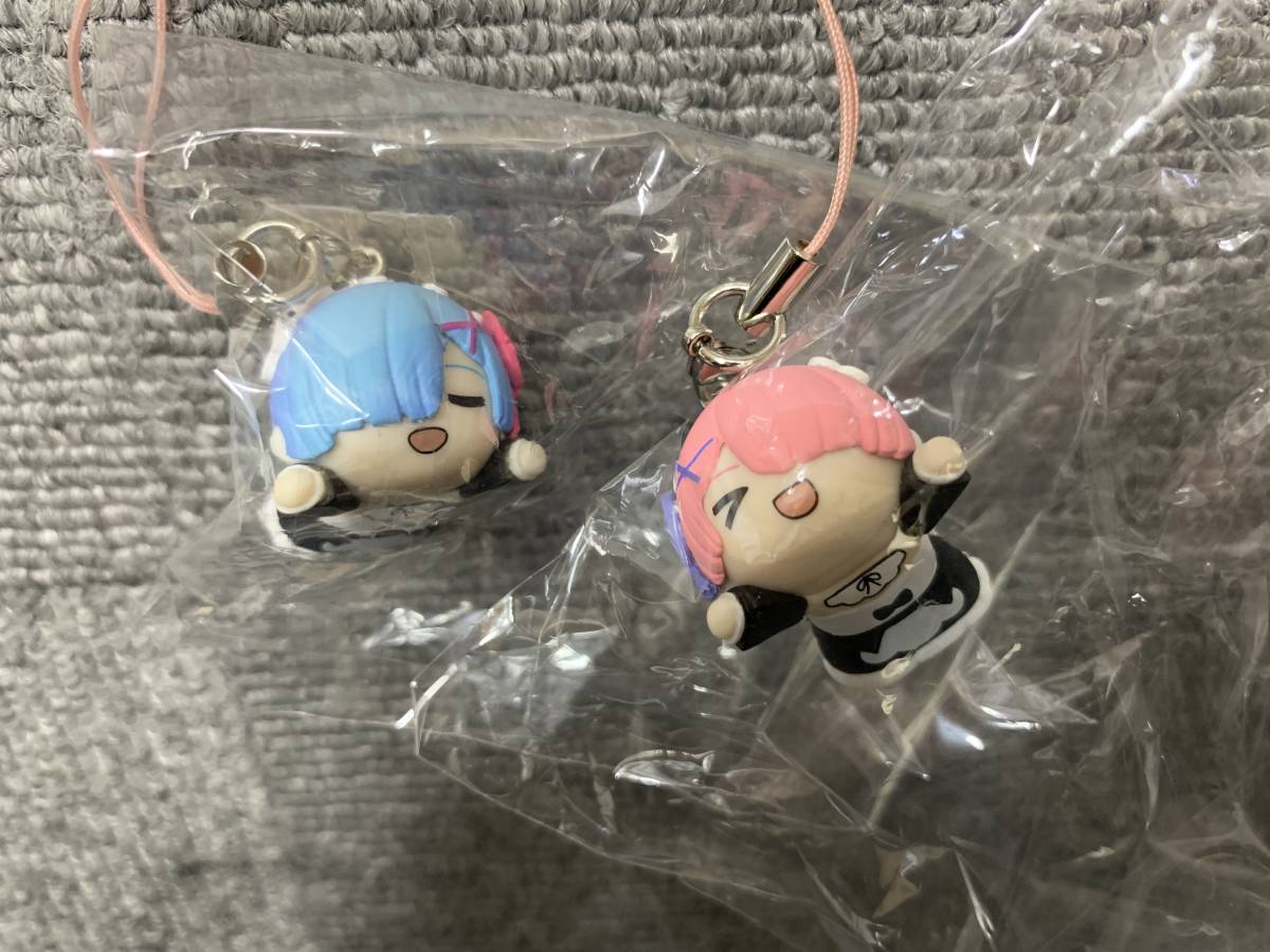 寝そべりぷちフィギュア　リゼロ　ストラップ 新品】リゼロ 寝そべり プチ フィギュア レム ラムの落札情報詳細