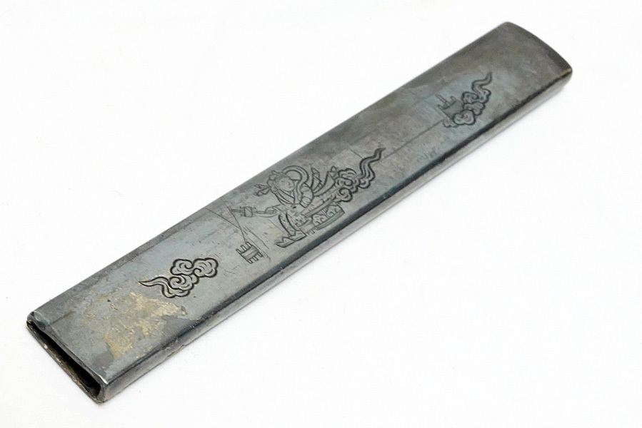 在銘 後藤海乗（花押） 牟礼高松図小柄