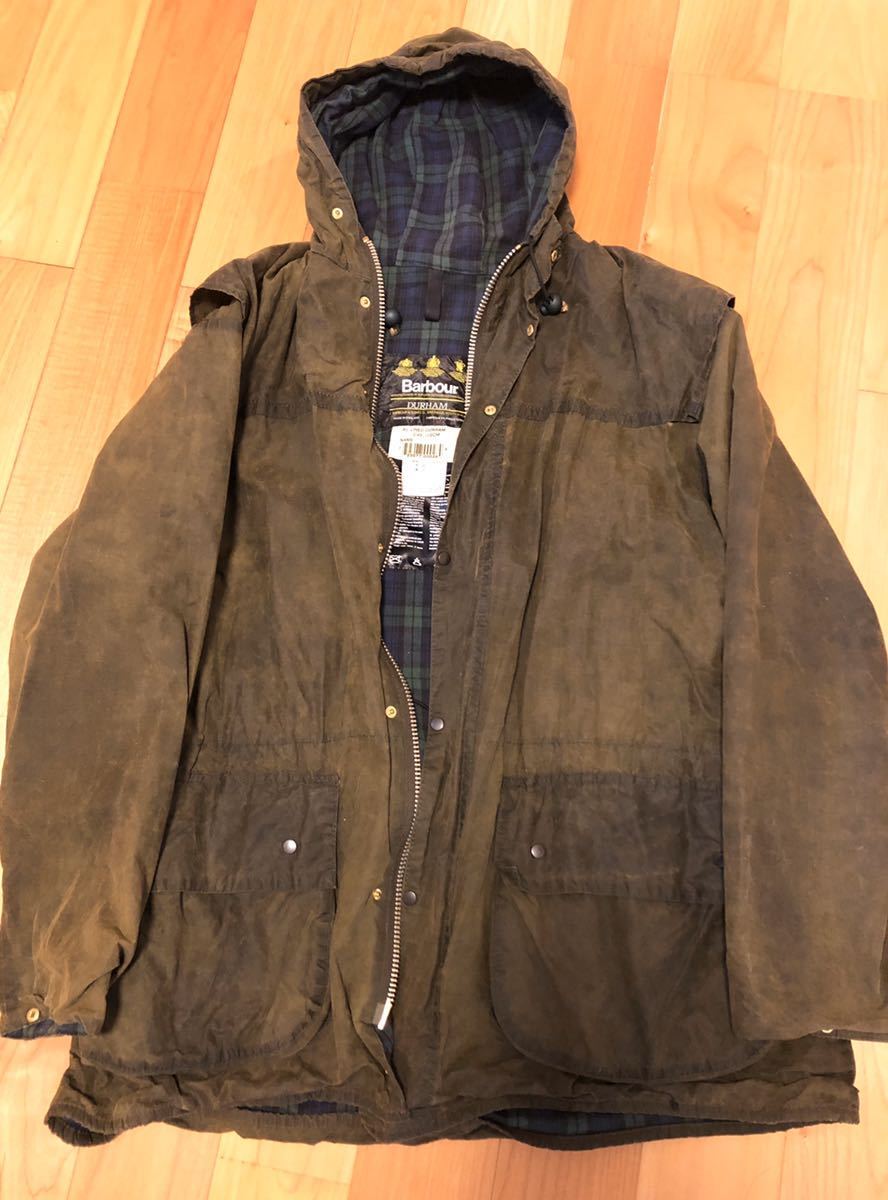 UK古着 90s バブアー ダーハム オイルド ジャケット Barbour