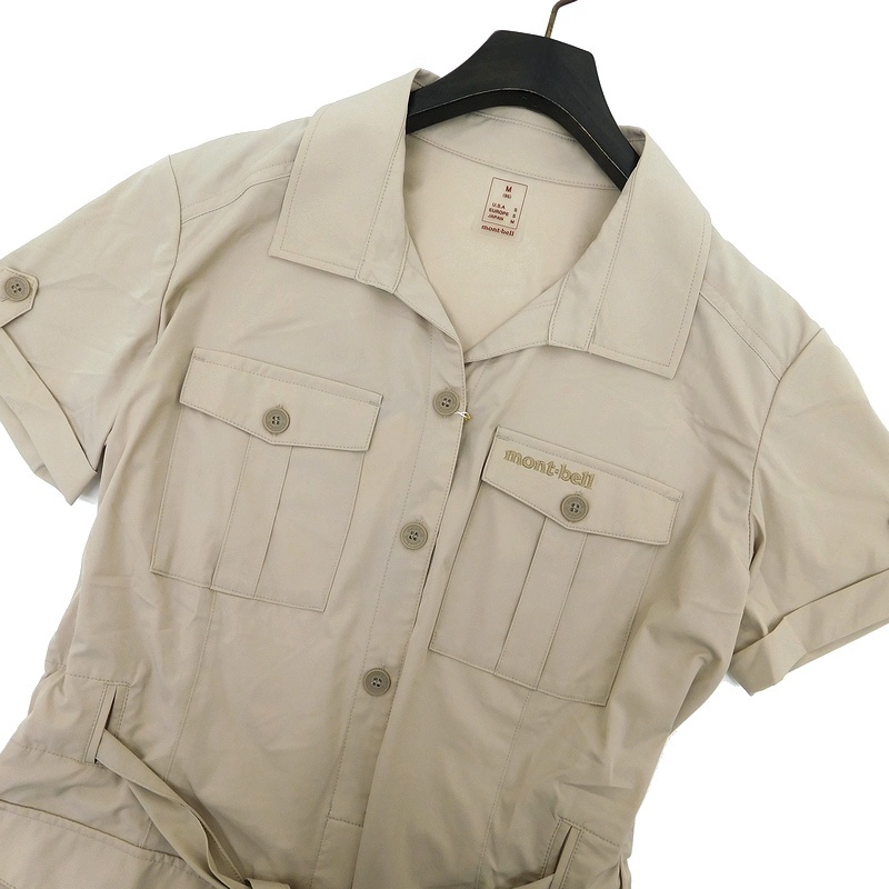 新品 Mont Bell モンベル 定価1 5万 春夏 ミリタリー調 ストレッチナイロン ベルト付き 開襟 ワンピース O16m672 ベージュ L 019 Out0328c の落札情報詳細 ヤフオク落札価格情報 オークフリー スマートフォン版