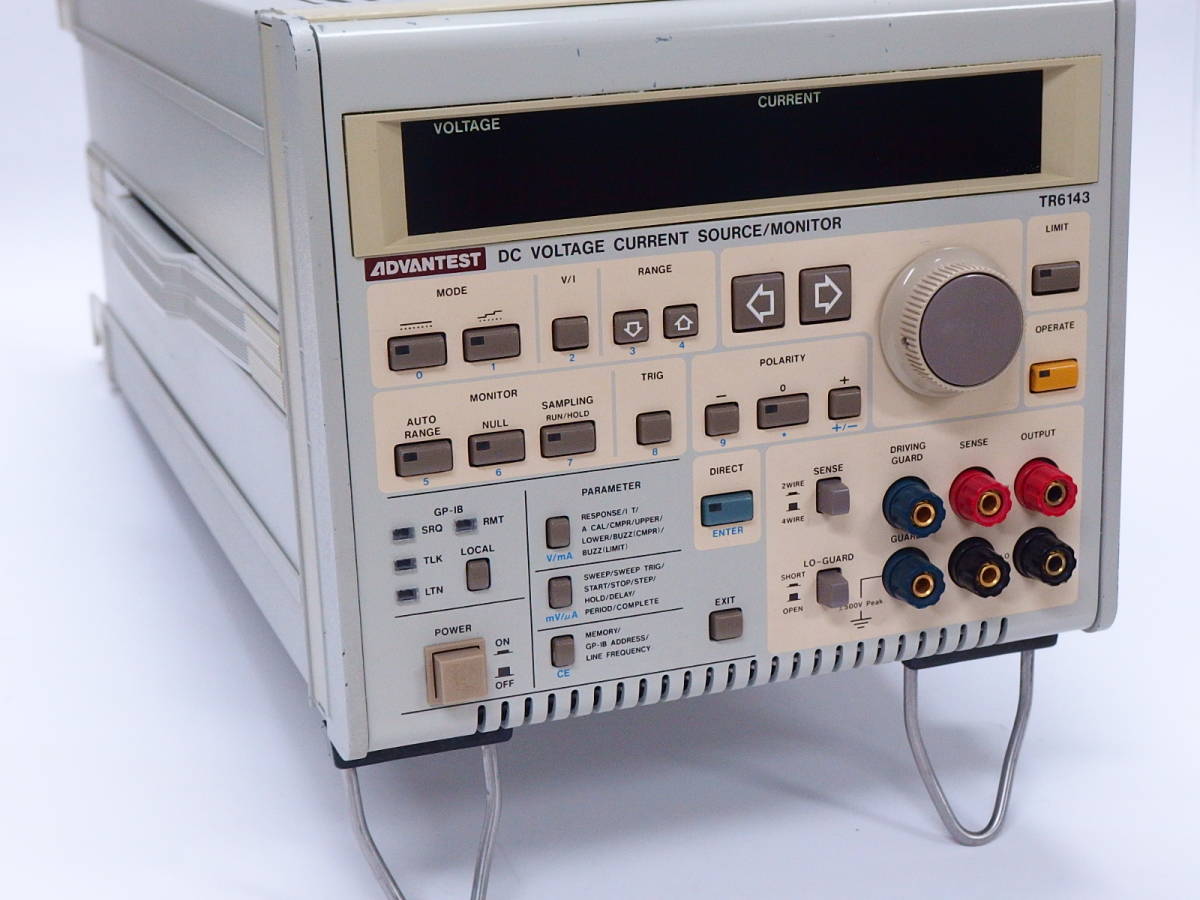 アドバンテスト&frasl;直流電圧電流源モニター&frasl;TR6143&frasl;最大定格&frasl;±110V