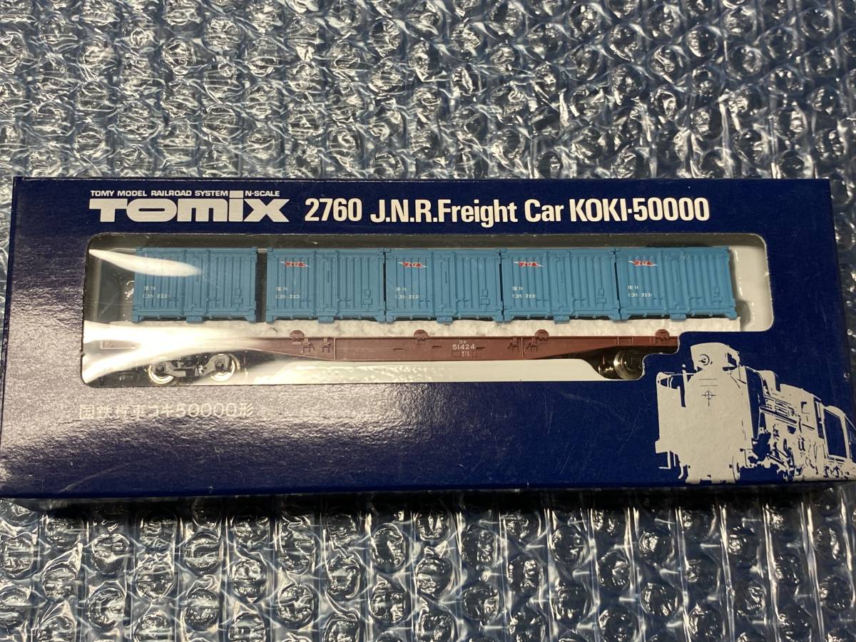TOMIX 2760 国鉄貨車 コキ50000形(コキ 51424)の落札情報詳細