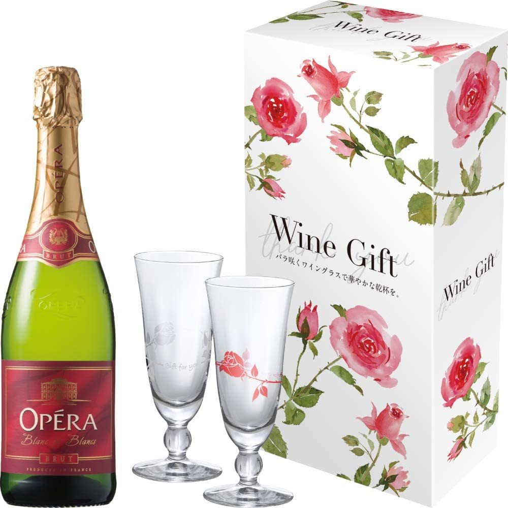 新品 オペラ ブリュ ペアグラス付き スパークリング フランス 750ml ギフトbox入り バラ咲くワイングラスで華やかな乾杯を の落札情報詳細 ヤフオク落札価格情報 オークフリー スマートフォン版