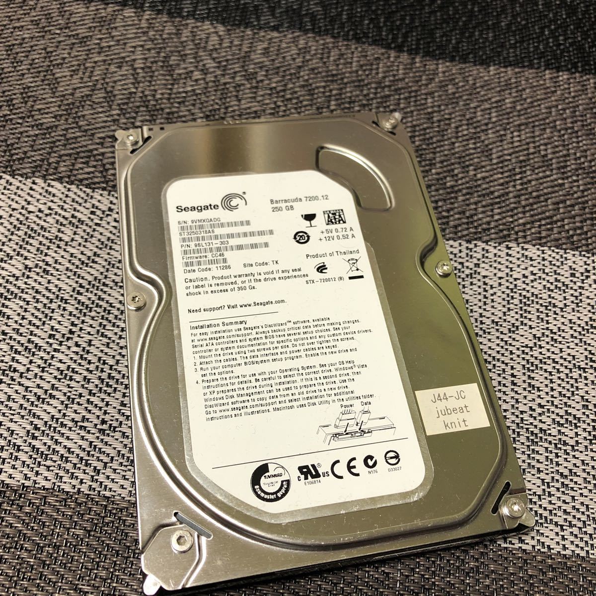 コナミ Konami Jubeat ユビート Hdd ハードディスク ビートマニア 音ゲー ゲームセンター の落札情報詳細 ヤフオク落札価格情報 オークフリー スマートフォン版