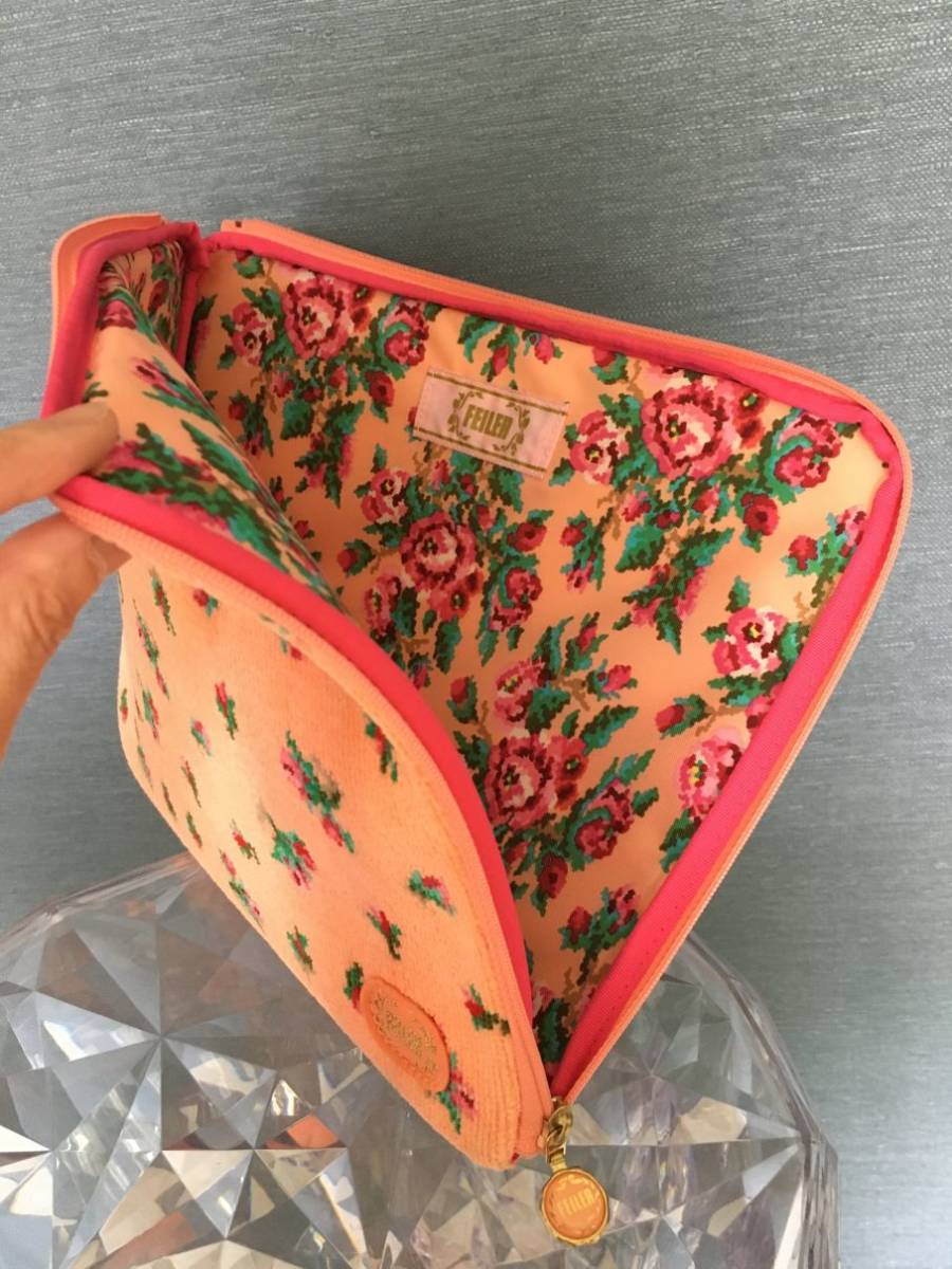 レア 美品 かわいい Feilerフェイラー タブレットケース ポーチ マルチポーチ ピンク花柄定価 10 000程 の落札情報詳細 ヤフオク落札価格情報 オークフリー スマートフォン版