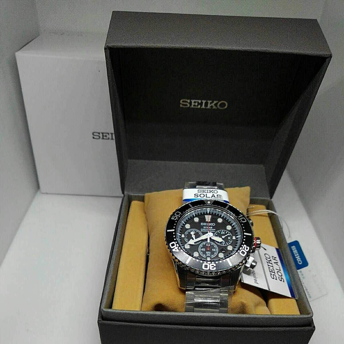 デッドストック SEIKO セイコー ソーラー クロノグラフ ダイバー200m