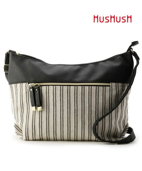 新品 １円 Hushush ハッシュアッシュ ストライプショルダーバッグ 新品 の落札情報詳細 ヤフオク落札価格情報 オークフリー スマートフォン版