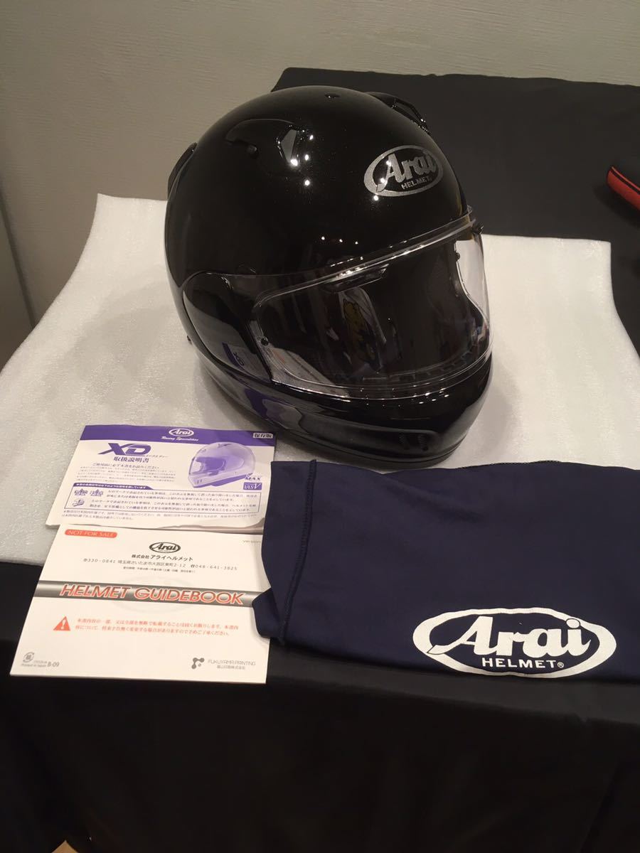2018年製】【美品】Arai アライヘルメット XD グラスブラック サイズXL