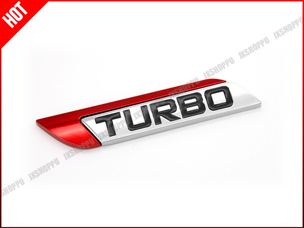 新品 送料無料 Turbo エンブレム メタルステッカー ロゴ ウイング型 11cm 左 レッド 立体 3d ターボ 両面テープで簡単取り付け 金属 車 汎用 の落札情報詳細 ヤフオク落札価格情報 オークフリー スマートフォン版