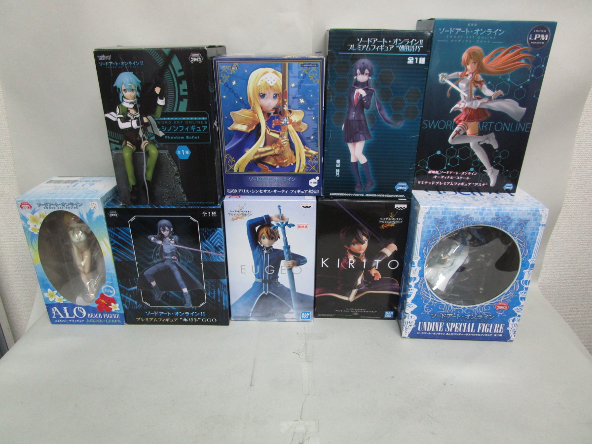 Ee1249 同梱不可 ソードアートオンライン プライズ フィギュア 9点 まとめ セット キリト Ggo アスナ Alo ユージオ アリス シノン の落札情報詳細 ヤフオク落札価格情報 オークフリー スマートフォン版