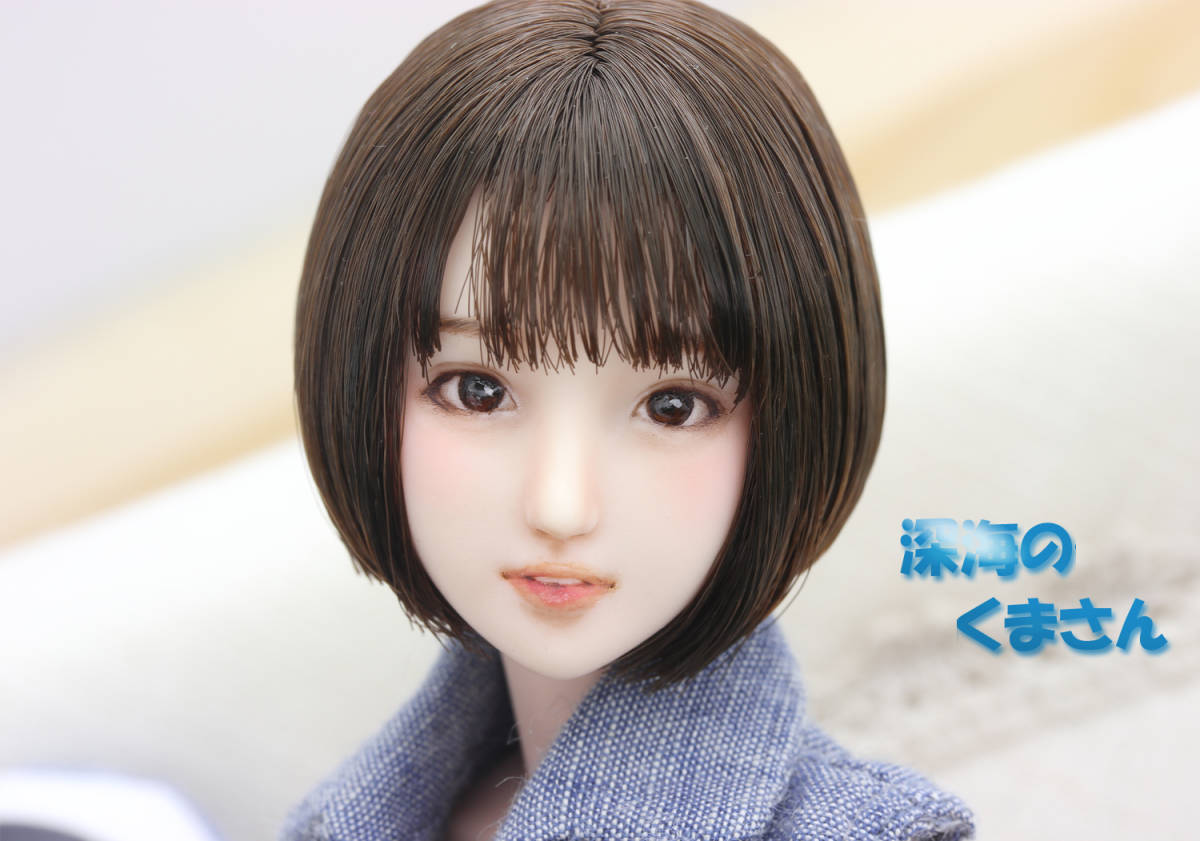 ~深海のくまさん~ 1/6 カスタムドールヘッド　”里宮　黎・サトミヤ　レイ”　コスプレ娘 深海のくまさん~ 1⁄6 カスタムドールヘッド \u201d里宮 黎・サトミヤ レイ