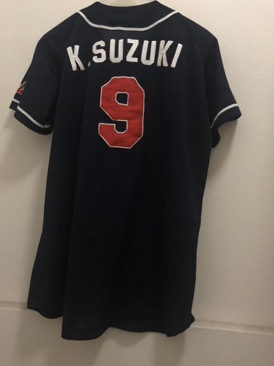 Yakult　鈴木健選手　 ネイビー 9 ヤクルトスワローズ #9 鈴木健 レプリカユニフォーム ビジター F K