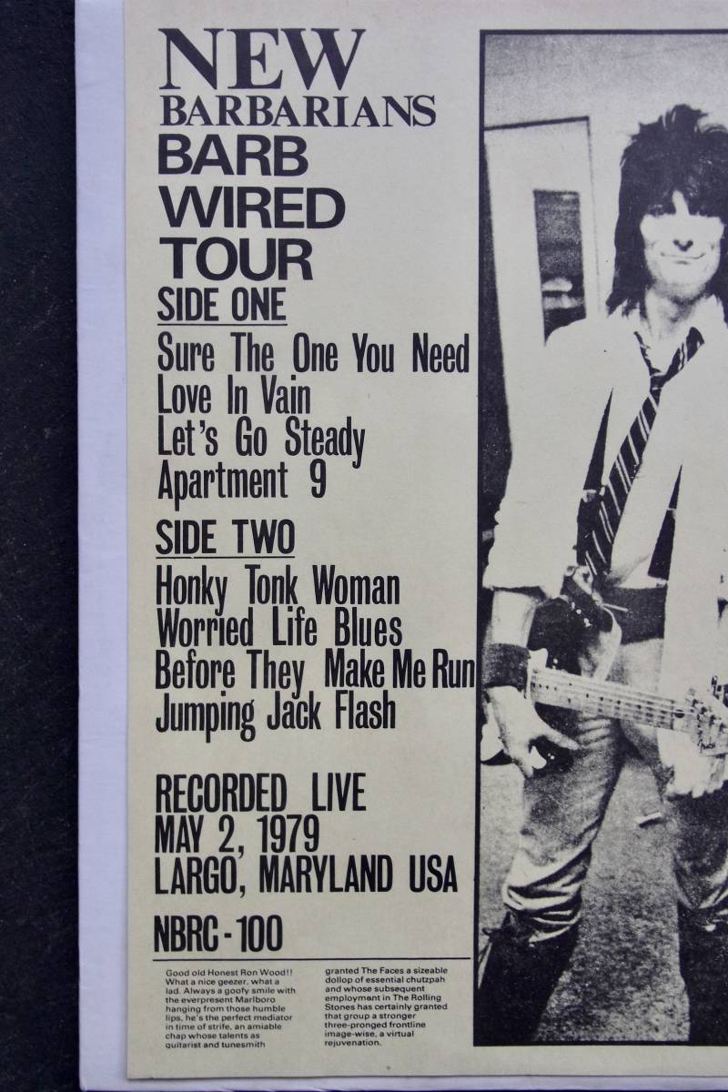 ニューバーバリアンズ / BARB WIRED TOUR 1979 VOL.2 ローリング