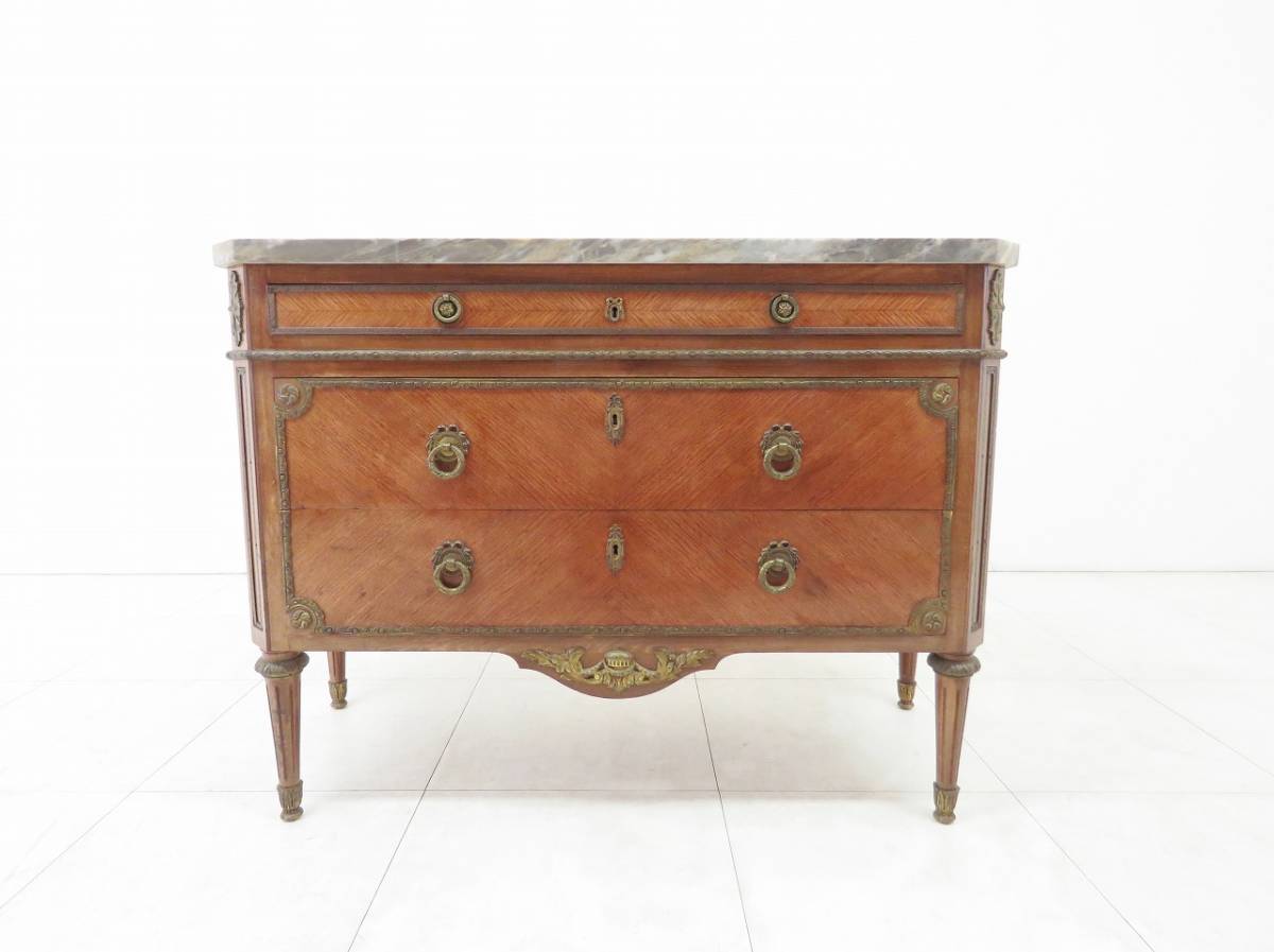 高級 スペイン製 チェスト ドロワー 3段 天板大理石 検マリネールmarinerユーロカーサ の落札情報詳細 ヤフオク落札価格情報 オークフリー スマートフォン版