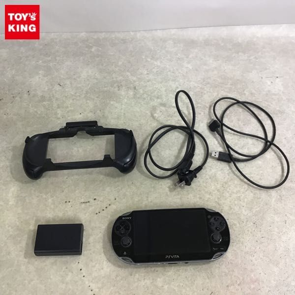 PS VITA PCH 1100 ブラック 本体（1円～ 箱無 動作確認済/初期化済 PS 