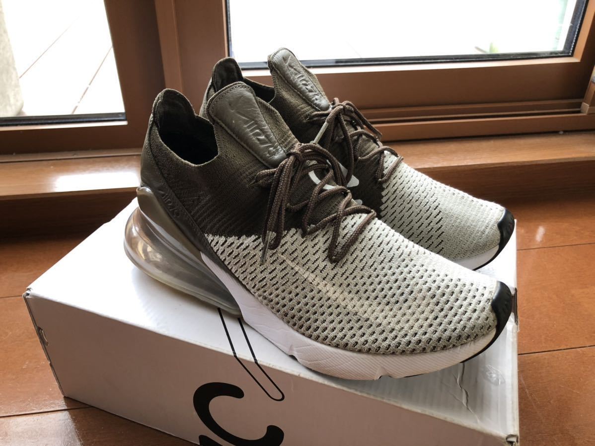 Nike Air Max 270 Flyknit 26 5cm 8 5 ライトボーン ホワイト ヘーゼル Ao1023 002 ナイキ エア マックス 270 フライニット の落札情報詳細 ヤフオク落札価格情報 オークフリー スマートフォン版