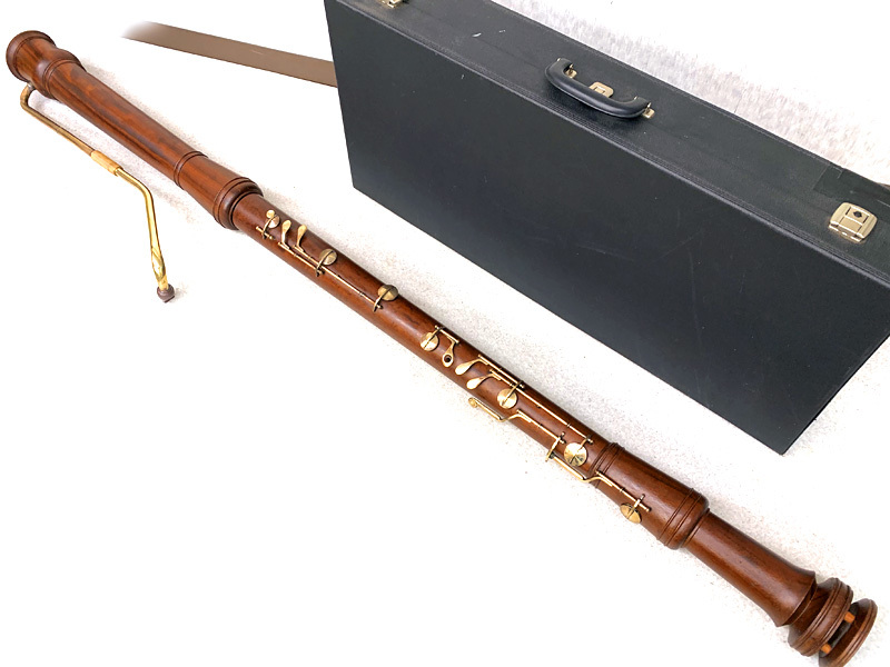 kung キュング 木製 バスリコーダー ソフトケース付き 良品 高級