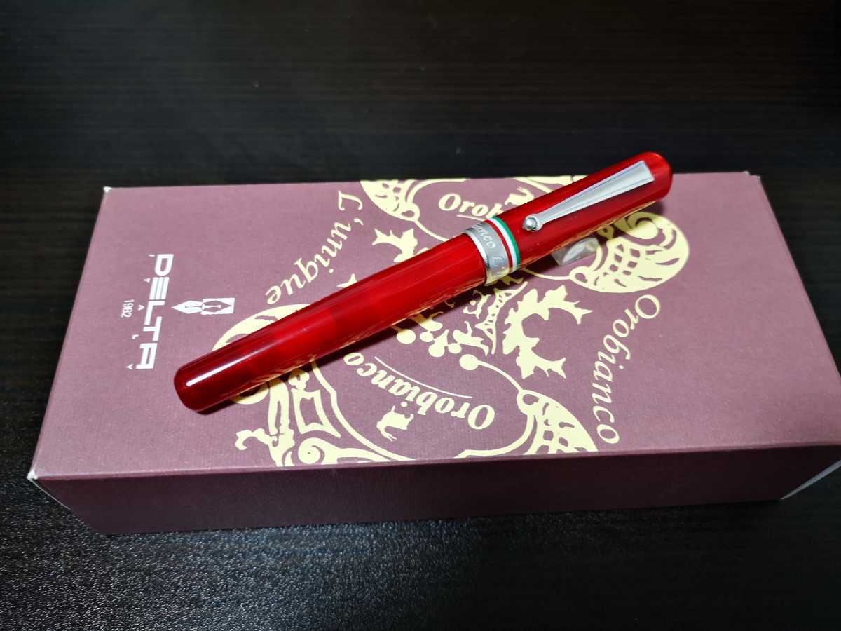 新品未使用 オロビアンコ ルニーク × デルタ コラボ 万年筆 ブルー 青