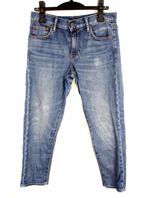 ユニクロ Uniqlo スリムボーイフレンドフィットアンクルジーンズ デニムパンツ クロップド ジーンズ サイズ24 インディゴ 221 の落札情報詳細 ヤフオク落札価格情報 オークフリー スマートフォン版