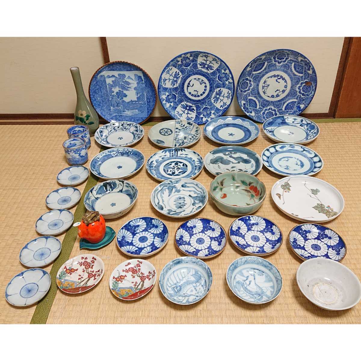 100円~ 伊万里 九谷 など 時代 古い器 33点 まとめて】染付 印判 色絵 メール便送料無料 古い器 食器