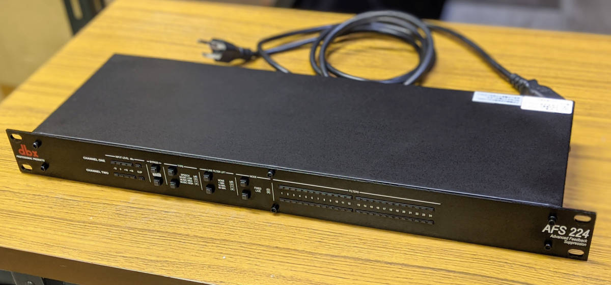 dbx フィードバック ハウリングサプレッサー AFS224 dbx AFS224