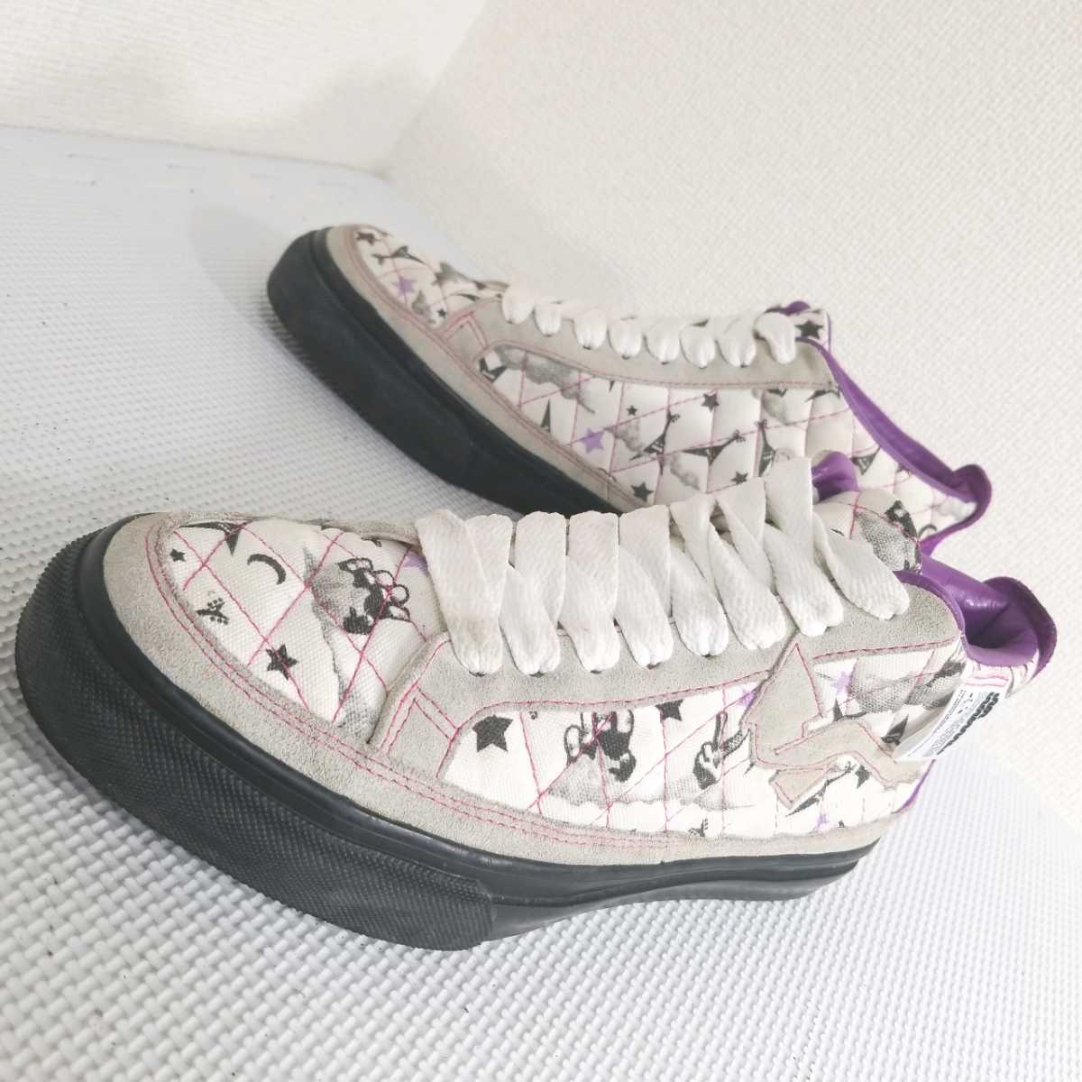 C 良品 Mad Foot マッドフット キルティングデザイン ハイカットスニーカー メンズ シューズ サイズ27cm程 履き心地良 ストリート の落札情報詳細 ヤフオク落札価格情報 オークフリー スマートフォン版