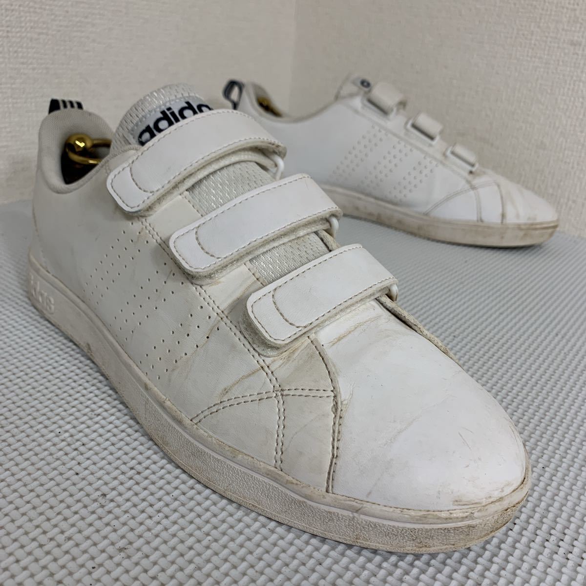 C 定番 人気モデル Adidas アディダス ベルクロ スニーカー メンズ シューズ サイズ27 5cm 白 ホワイト シンプル 履き心地良 の落札情報詳細 ヤフオク落札価格情報 オークフリー スマートフォン版