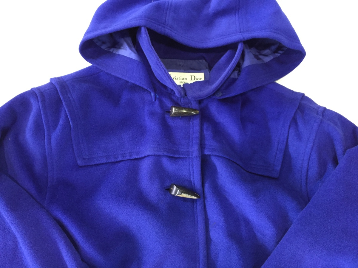 Christian Dior Sports クリスチャンディオールスポーツ フード取外し可ダッフルコート メンズmサイズ ロイヤルブルー 冬物アウター の落札情報詳細 ヤフオク落札価格情報 オークフリー スマートフォン版