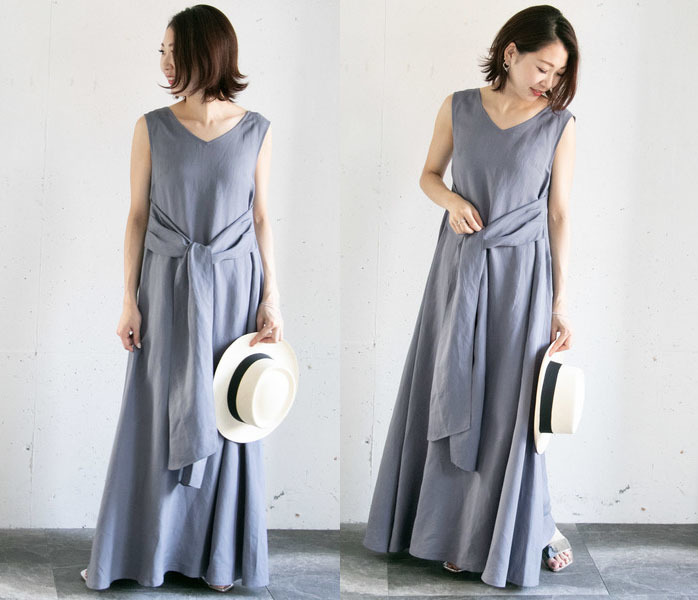 19ss 1 5万 Rosso アーバンリサーチ ロングワンピース ブルー系 ロッソ Urban Research マキシワンピース の落札情報詳細 ヤフオク落札価格情報 オークフリー スマートフォン版