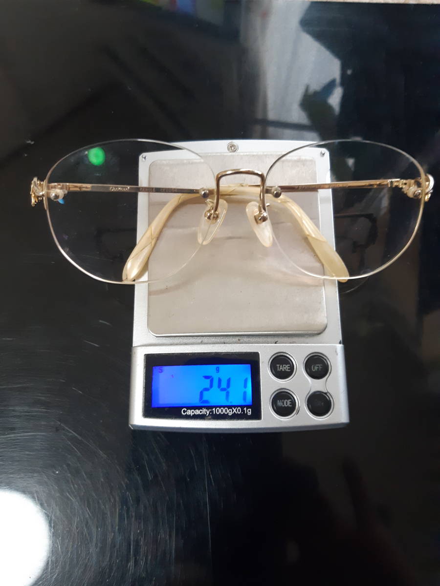 k18 刻印有り YG CERULE Charmant シャルマン CE2234 K18 メガネ 眼鏡