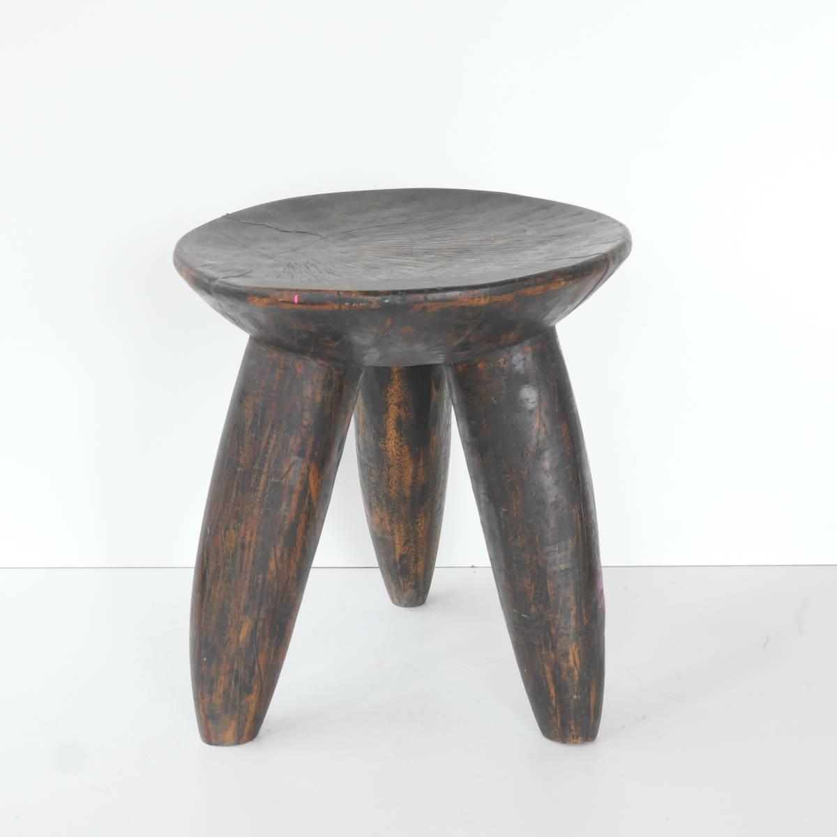 DEM senufo セヌフォ スツール 3本足 stool コートジボワール 木彫り