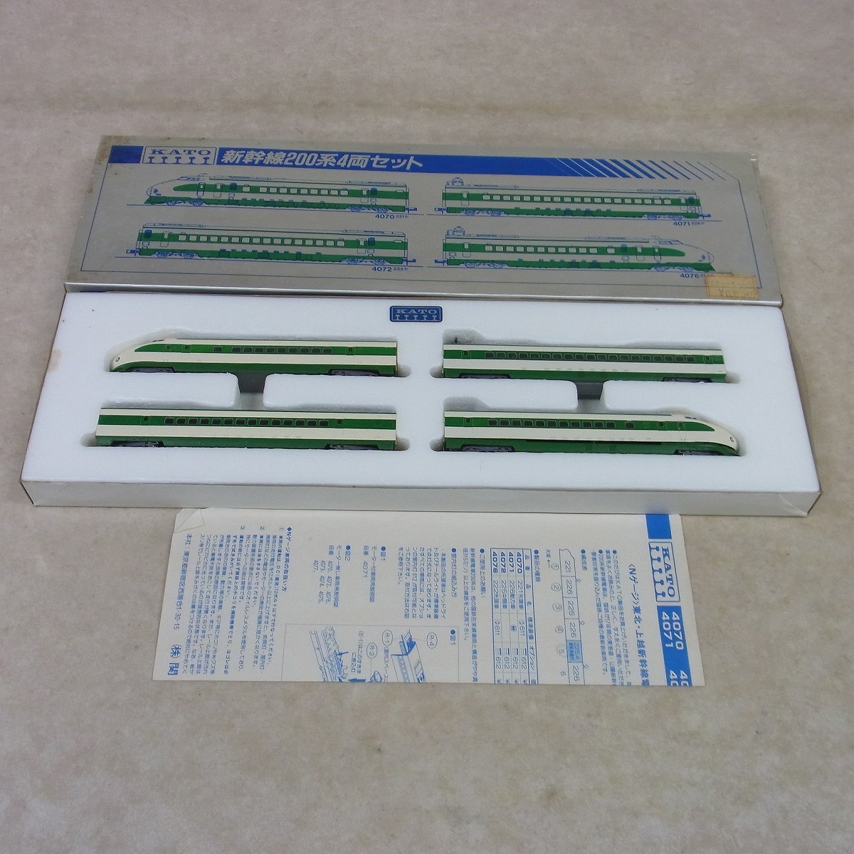Nゲージ KATO 新幹線 200系4両セット 4070 221形/4071 226形/4072