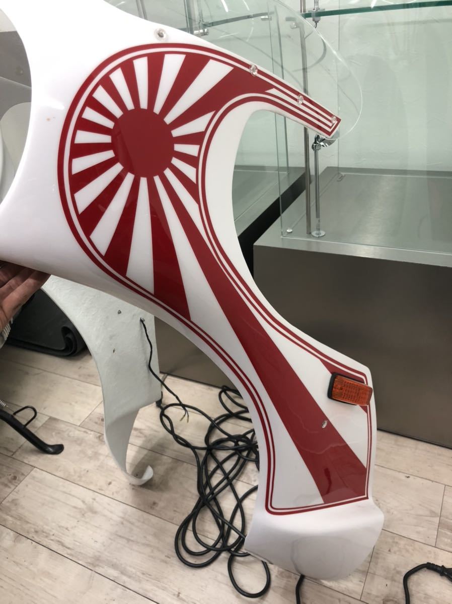 CBX400F ロケットカウル イノウエロケットカウル ぶち上げ 日章カラー