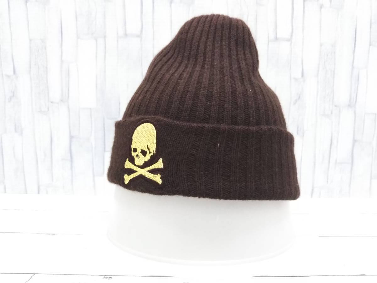 mastermind JAPAN カシミア スカルビーズ ニット帽 ビーニー M