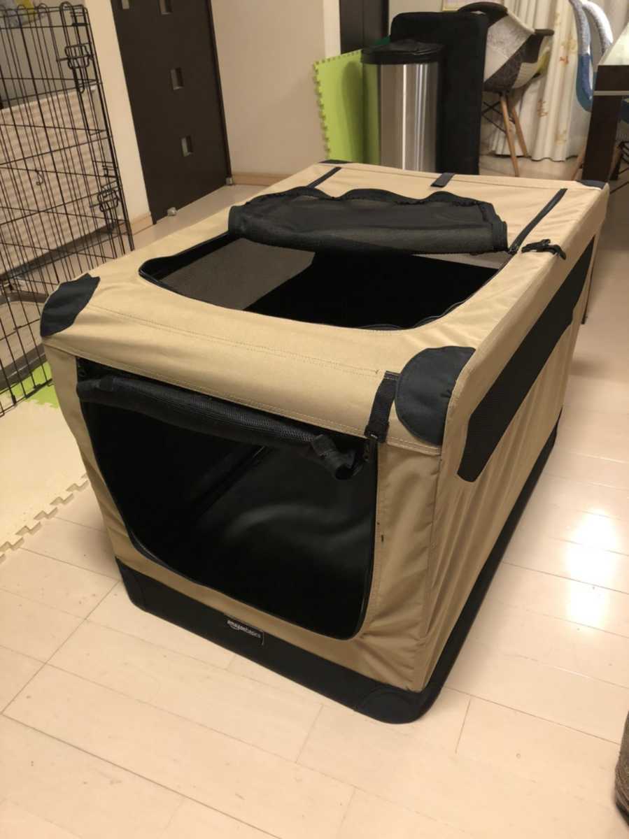 Amazonベーシック 犬用ソフトクレート ペットキャリー 折りたたみ式 61 X 61 X 91 Cm ベージュ の落札情報詳細 ヤフオク落札価格情報 オークフリー スマートフォン版