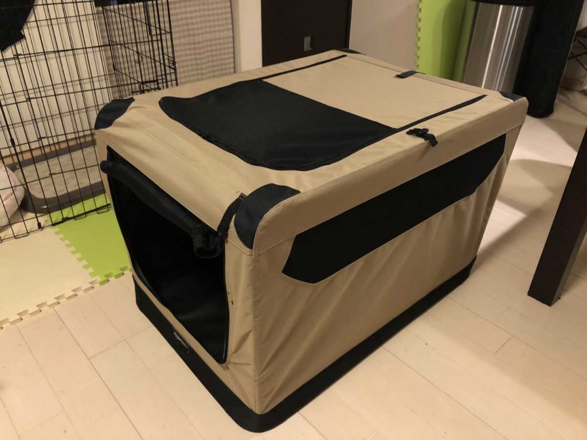 Amazonベーシック 犬用ソフトクレート ペットキャリー 折りたたみ式 61 X 61 X 91 Cm ベージュ の落札情報詳細 ヤフオク落札価格情報 オークフリー スマートフォン版