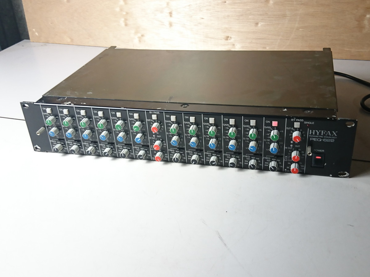 HYFAX 不二音響 パラメトリックイコライザー PEQ-622 動作品!! HYFAX