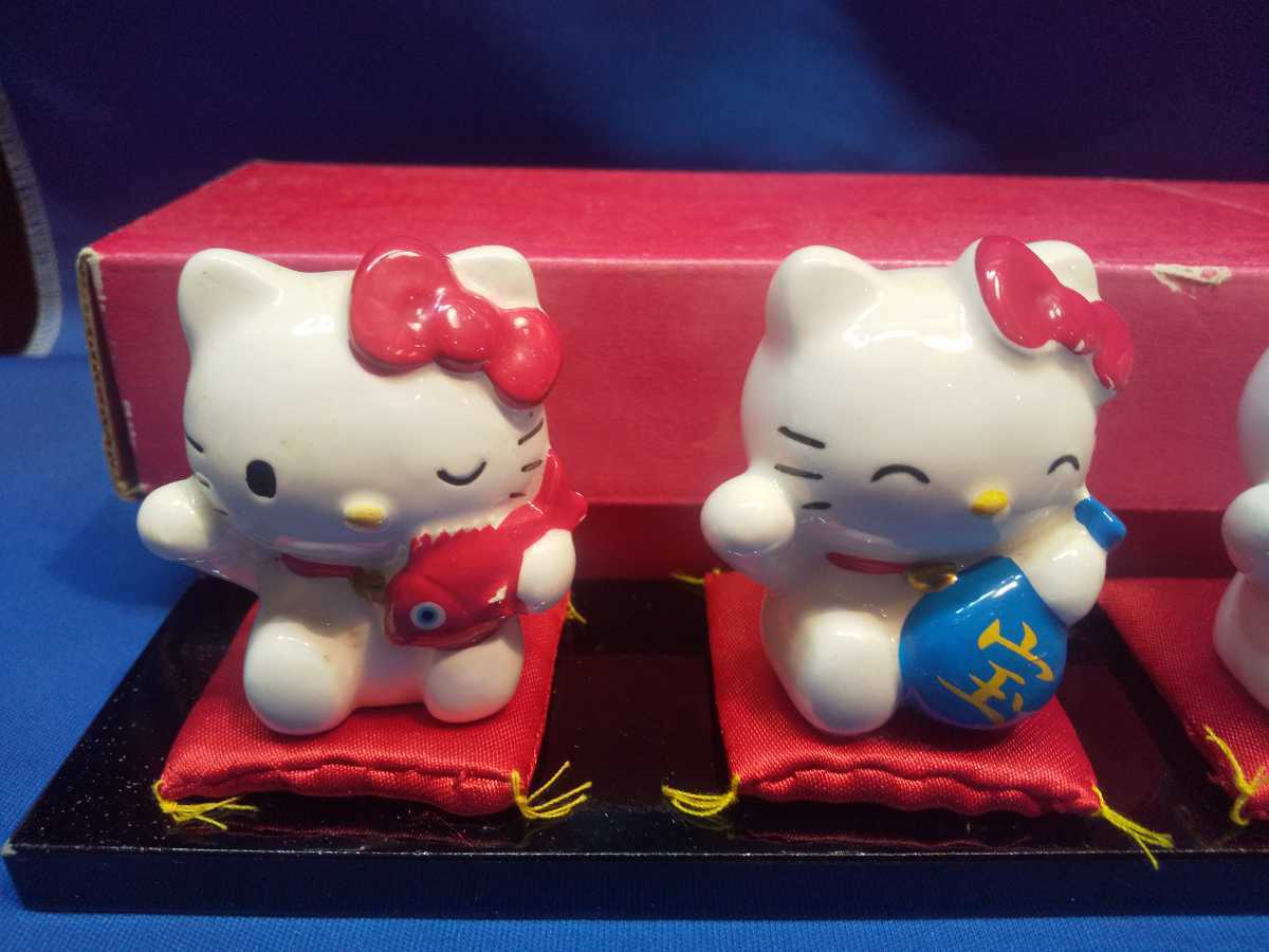 七福神 陶器 七福きてぃねこ 置物 ハローキティ 2001年 サンリオ