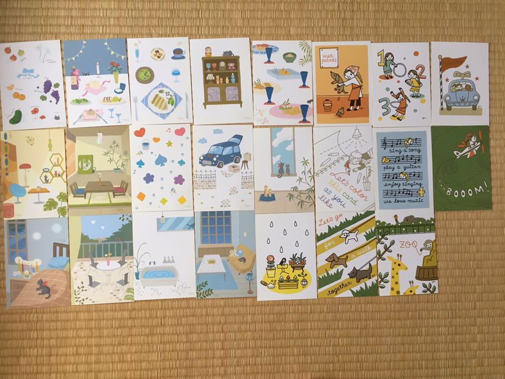 新品 送料込み 可愛いイラストのポストカード23枚 うつみ ちはる イグルーダイニング 絵葉書 の落札情報詳細 ヤフオク落札価格情報 オークフリー スマートフォン版
