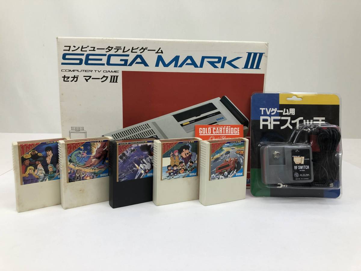 セガマークⅢ本体 ソフト3本 動作未確認（12379) セガ マーク3