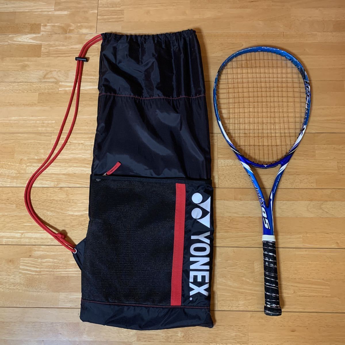 YONEX テニスラケット POWER ARC SHAFT搭載モデル ミズノ Mizuno テニスラケット TECHNIX 95 POWER ARC SHAFT 青×白×黒