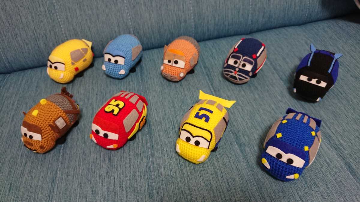 【激ルア】ツムツム ディズニー カーズ ぬいぐるみ ピクサー　マスコット　セット 激ルア】ツムツム ディズニー カーズ ぬいぐるみ ピクサー