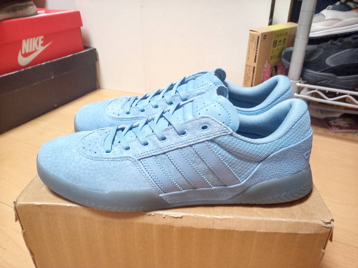 アディダススケートボーディング シティカップ 28 5cm スカイブルー 水色 スエード ワントーン の落札情報詳細 ヤフオク落札価格情報 オークフリー スマートフォン版